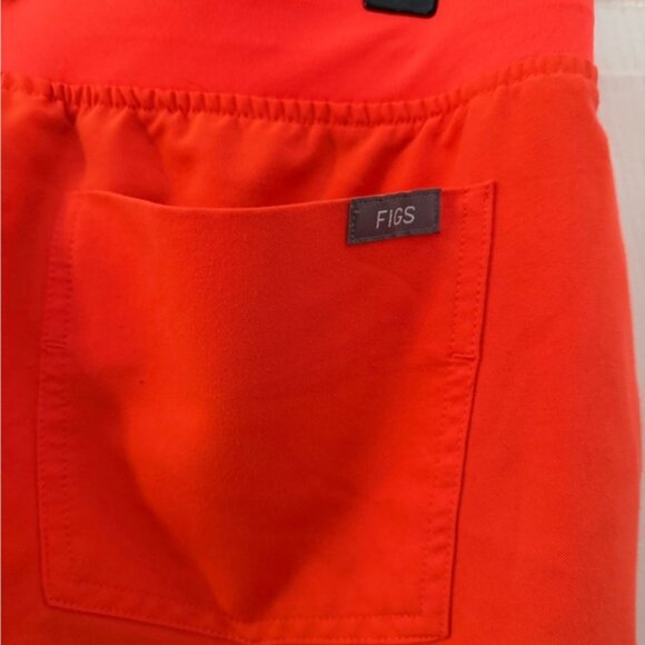 Figs Scrub Pants petite ladies jogger XSP Technical Collection shocking orange - Picture 6 of 12